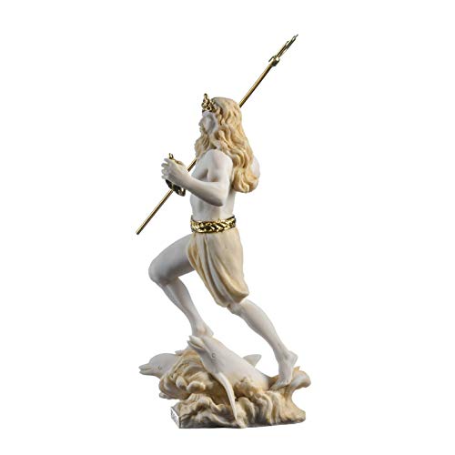 Estatua de Poseidón Dios Griego del Mar 23 cm miniatura 2