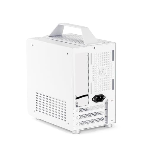 Image of Mechanic Master C24 Mini ITX PC Case, 9.9L Compact Chassis, Support 135mm Air Cooler, SFX PSU, 245mm Graphics Card, Multiple Color Options (Polar White Classic Version)