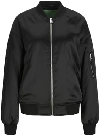Blauwe COLOURFUL REBEL Jack FELICIA PATCH SATIN BOMBER JACKET