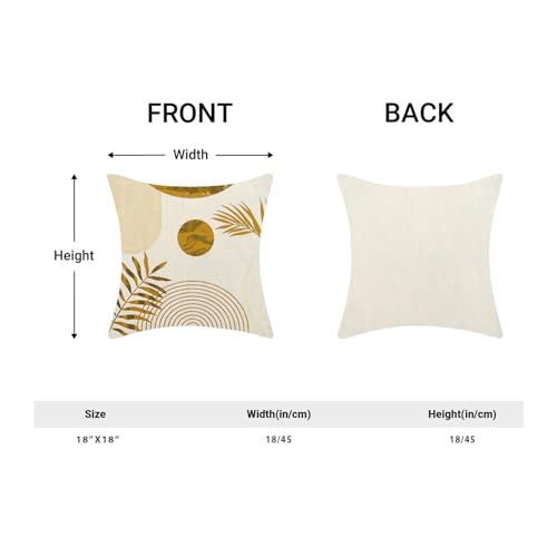 AEIOAE-Boho-Summer-Outdoor-Pillow-Covers-18-x-18-Inch-Mustard-Yellow-Leaf-Decor-Throw-Pillows-for-Couch-Bed-Modern-Abstract-Plant-Indoor-Farmhouse-Decorative-Pillowcase-Linen-Cushion-Cover-Set-of-2 AEIOAE Boho Summer Outdoor Pillow Covers 18 x 18 Inch Mustard Yellow Leaf Decor Throw Pillows for Couch Bed Modern Abstract Plant Indoor Farmhouse Decorative Pillowcase Linen Cushion Cover Set of 2