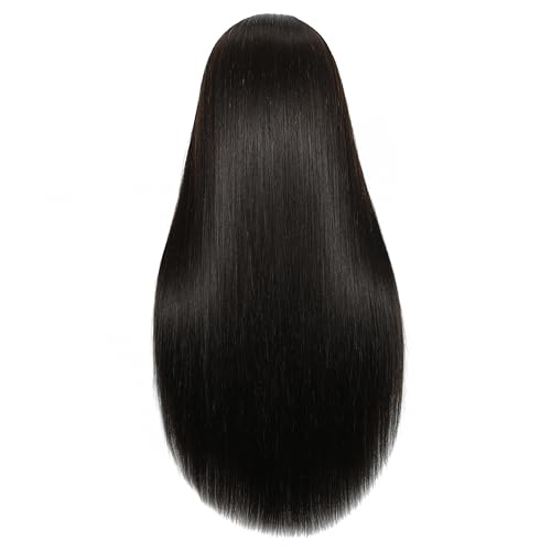 Mannequin Head Human Hair Female 80% Human Hair Mannequin Head Hair Styling Cosmetology Manikin Head Doll Head for Hairdresser with Clamp Holder and Tools