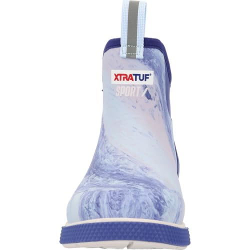 Image of XTRATUF 6 inch Women's Ankle Deck Boot Sport - 30% Lighter, 100% Waterproof Rubber Fishing Footwear - Non-Marking, SRC-Rated Slip-Resistant Outsole - Moisture-Wicking Liner