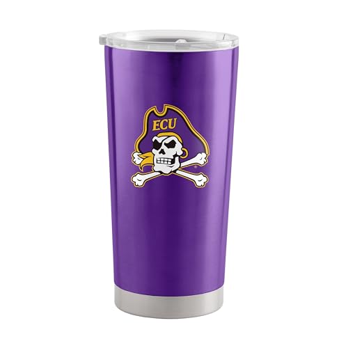 Image of Logo Brands 20 oz Powder Coat Tumbler- Insulated Tumbler with Lid for Water, Iced Tea or Coffee, Smoothie and More