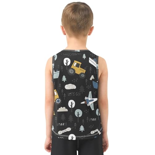 Baby Boys Tank Top Quick Dry Kids Sleeveless Shirt Sports Outdoor Breathable Outfit3