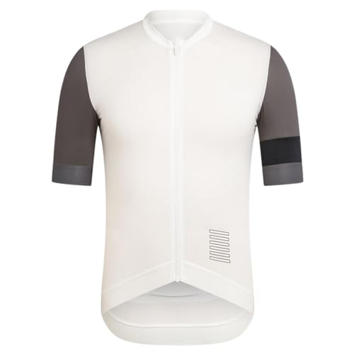 Maillot de ciclismo para hombre, camiseta de manga corta, camiseta de ciclismo para hombre, transpirable, secado rápido, ropa de ciclismo, Blanco, 5XL