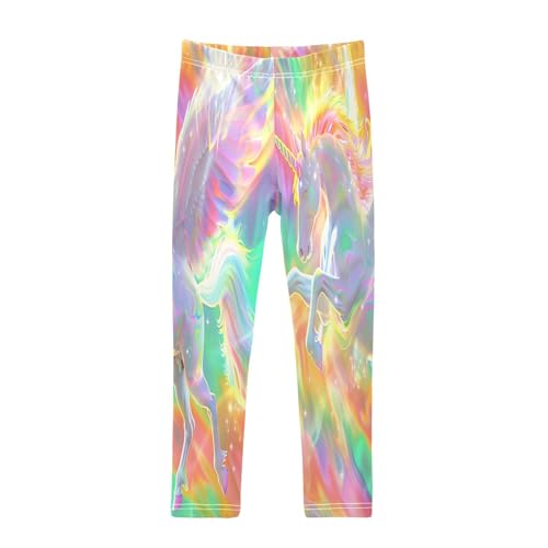 Toddler Girls Leggings Printed Yoga Pants Leggings Rainbow Swings Unicorn for Kids