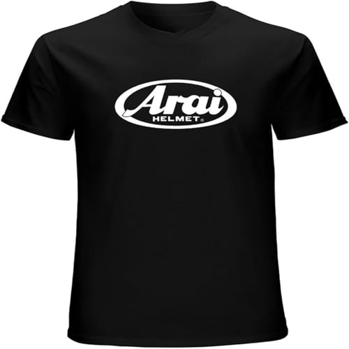 Auto Moto Arai Mens T-Shirt Graphic Unisex tee Shirt Black L
