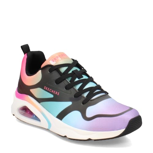 Skechers Women's TRES-AIR UNO-Hazy Sunset Sneaker, Black Mulit, 9.5
