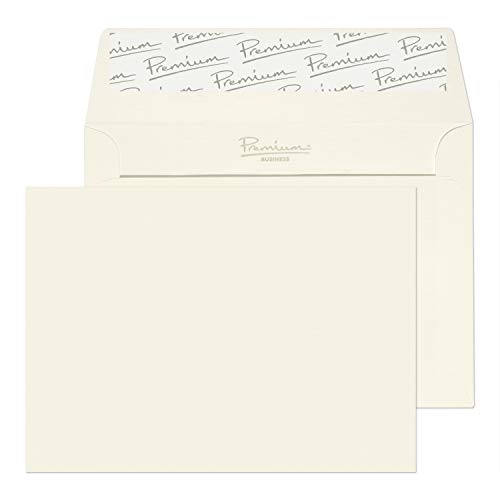 Blake Premium Business C6 114 x 162 mm 120 g/m² Peel & Seal Portemonnee Enveloppen (39155) Hoog Wit gelegd - 50 stuks