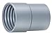 Hi-Tech Duravent Super Vac-U-Flex Series PVC Threaded Cuff, Grey, 1-1/2