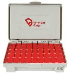 Pin Gage Set, Minus, 0.006-0.060 In, Black