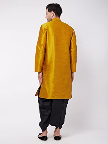 Image of VASTRAMAY Men's Silk Blend Printed Kurta And Dhoti Set Vasmk001Ndtmother