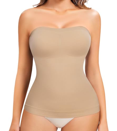 Image of Compression Tank Tops Shapewear For Women Slimming Camisole Tummy Control Tube Tops Body Shaper