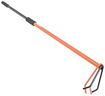 Firebuggz Fireplace Tools 47" Original Log Lugger Campfire Wood Placement Tool, Wood Turner Heavy Duty Metal Outdoor Campfire Accessories, Log Grabber Fire Tongs for Fire Pit, Made in USA