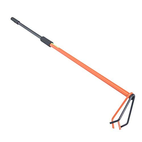 Firebuggz Fireplace Tools 47" Original Log Lugger Campfire Wood Placement Tool, Wood Turner Heavy Duty Metal Outdoor Campfire Accessories, Log Grabber Fire Tongs For Fire Pit, Made In Usa #TOP5