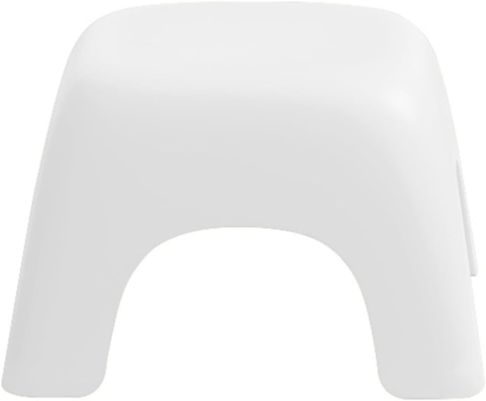 OSALADI Non-Slip Small Plastic Stool, Thickened Anti-Skid Footstool, White Stackable Step Stool for Bathroom, Living Room, and Activities