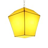 ApuaVireo&Co Linternas Chinas Colgantes Coloridas, Forma de Linterna Kong Ming, Linterna de Tela roja, Decoraciones Colgantes Creativas(Yellow,14in)