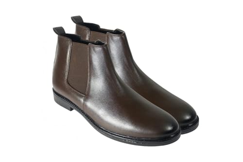 Image of Men's Chelsea Boots | Ankle Boot | Men's High Ankle Slip On Outdoor Fashion Winter Stylish Formal and Semi Casual Chelsea Boot | Slip-On Synthetic Leather