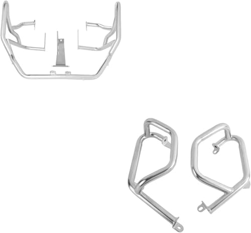 Crash bar BMW F750GS protection de moteur robuste en acier inoxydable argent 2018-2023
