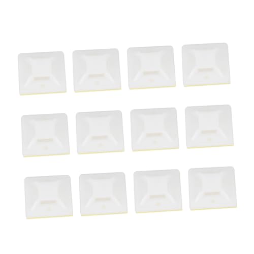 Supports Adhésifs pour Colliers de Serrage Blancs 1000 Pièces pour Gestion de Câbles