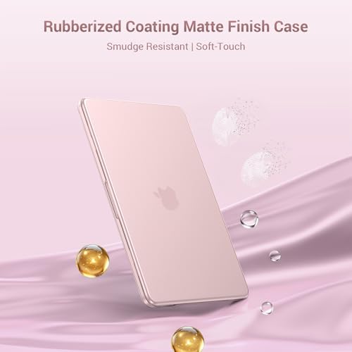 Image of MOSISO Compatible with MacBook Neo Case 13 inch 2026 Release Model A3404 with A18 Pro Chip, 4 in 1 Kit Precision Fit Crack & Scratch Resistant Protective Hard Shell Case Cover, Blush