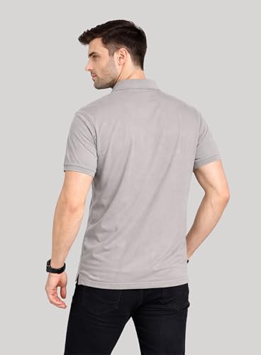 Image of 3BROS Men's Cotton Blend Half Sleeve Regular fit Comfortable Polo Neck T-Shirt (Pack of 1)