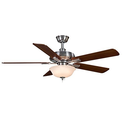 Hampton Bay Larson 52 In. Brushed Nickel Ceiling Fan Amazon.in Home & Kitchen