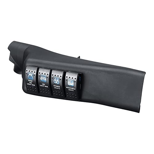 MKTKFVVEX Kit di pannelli for pod for interruttori a pilastro Auto for 4 GUIDATO Residui interruttori a sinistra interruttori adatti for jeep adatto for wrangler JK 2011-2018. Parti interne auto Inter