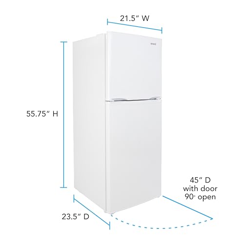 Avanti 7.0 Cu.Ft. Apartment Size Refridgerator, Compact Fridge With Top Freezer With Temperature Control And Adjustable Shelves And Crisper Drawer, 7.0 Cu.Ft., White on Fridge.com - View 5