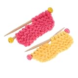 PERSELOSO 2 Piezas Sombreros Miniatura Mano para Casa de Muñecas de Accesorios Decorativos de Ganchillo Colores Melón y para Fotografía y Manualidades