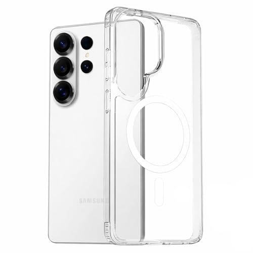 Image of DIZORO Magnetic Compatible with Samsung Galaxy S26 Ultra 5G Case Clear [Compatible with MagSafe][Anti-Yellowing][Military Grade Protection] S26 Ultra Phone Back Cover (Clear)