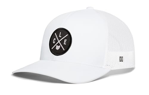 Image of HAKA State City Trucker Hat for Men & Women, Adjustable Baseball Hat, Mesh Snapback, Sturdy Outdoor Black Golf Hat