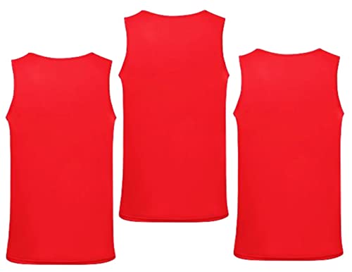 WIXSOO Canotta Salvataggio 3 Pack Uomo (XL, Stampa...