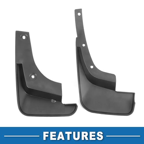 Image of Mud Flap Splash Guard with Mount Accessories Front & Rear Side Mud Guard for Toyota Camry Sedan 1997-2001 (Set of 4), 31x27x14cm, Black