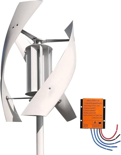 Kit de generador de turbina eólica, 12 V/24 V 8000 W, diseño de eje vertical para uso doméstico híbrido y aplicaciones de farol