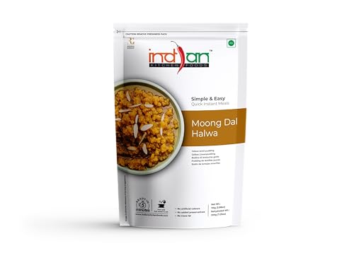 Image of Indian Kitchen Foods Instant Moong Dal Halwa - Freeze Dried, Ready-to-Eat Indian Vegetarian Meal