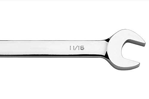Image of FLZOSPER 11 /16'' SAE Flex-Head Gear Wrench,Box End Head 72-Tooth Ratcheting Combination Wrench Spanner