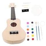 Kit de bricolage simple pour ukulélé : choisissez des matériaux en tilleul de qualité, ce qui le rend léger, sûr et portable.