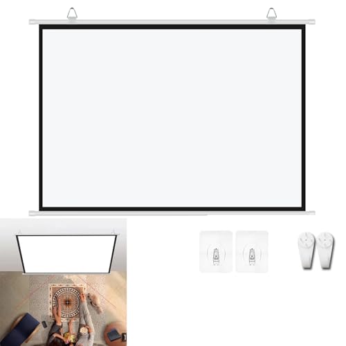 Pantalla de proyección manual 72 pulgadas 4:3 blanca