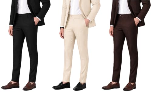 Image of Mens Formal Pant | Comfortable Cotton Trousers for Office and Business Wear