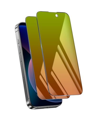 Verre trempé iPhone 13 Pro Max anti-lumière bleue et anti-espion clarté HD x2