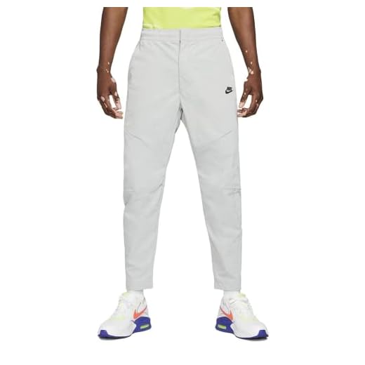 Nike Sportswear Tech Essentials Men's Unlined Commuter Pants (Medium, Light Smoke Grey/Black)