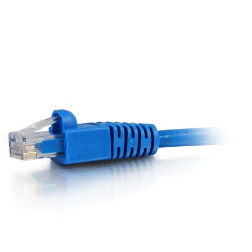 Image of C2G 10283 Cat5e Cable - Snagless Unshielded Ethernet Network Patch Cable, TAA Compliant, Blue (10 Feet, 3.04 Meters)