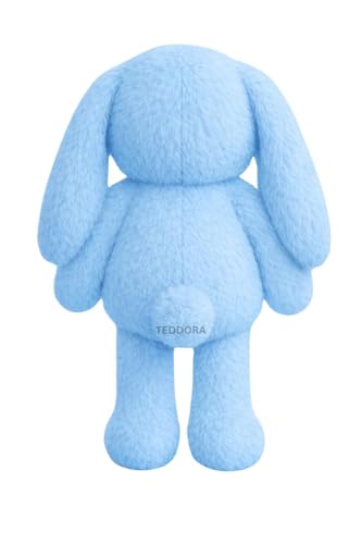 Image of Bunny Soft Toy for Girls Boys Kids,Sky Blue,Teddy Rabbit Animal Plush Stuffed Baby Teddy Gift Birthday, 25cm