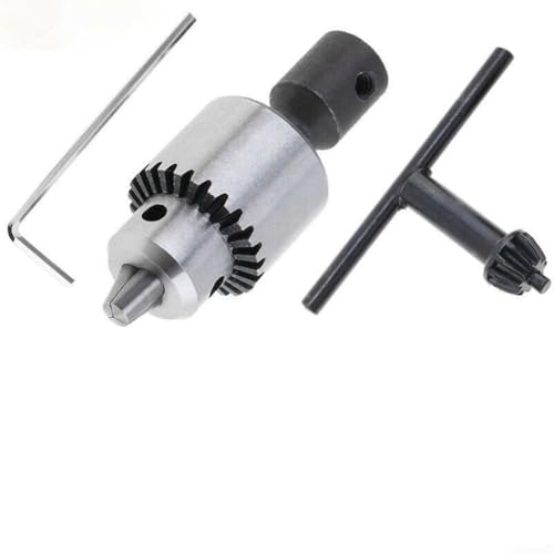Portabrocas de motor de 6 mm con vástago JT0, rango de sujeción de 0,3 a 4 mm, diámetro interior del agujero de 6 mm, compatible con taladros eléctricos y fresadoras, juego de 4 piezas