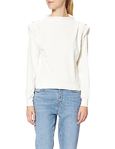 NA-KD Suéter con Detalle Abotonado Sudadera, Morado (, XL para Mujer