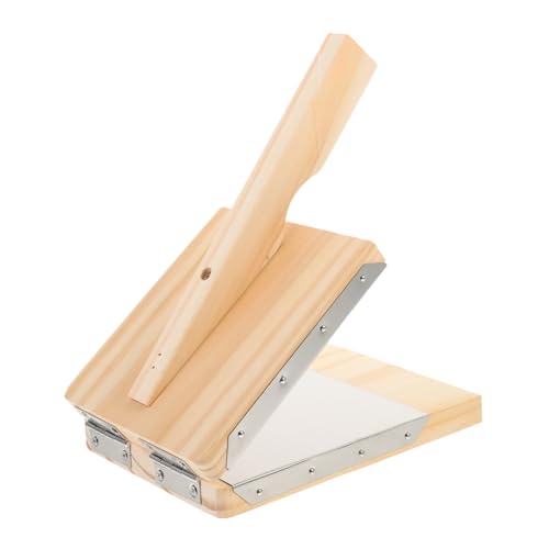JECOMPRIS Wooden Dumpling Skin Press Tool Pizza Press Dough Presser for Kitchen Gadget