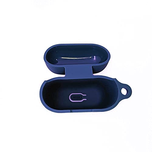 Image of CARE CASE Compatible for Boat Airdopes 131 | 138 Protective Silicone Case Cover Dust-Proof Shockproof Case Cover with Hook (Cover Only) Blue Light /Dark