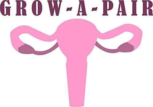 MAGNET Grow A Pair - Ovaries Magnet Decal Fridge Metal Magnet Window Vinyl 5"