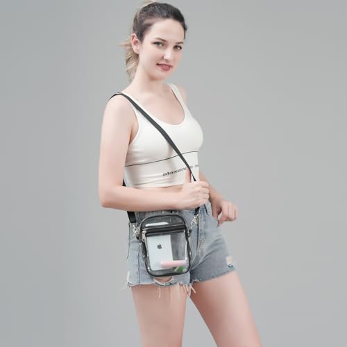 COVAX Clear Crossbody Purse Bag, Stadium Approved for Concerts, Festivals3